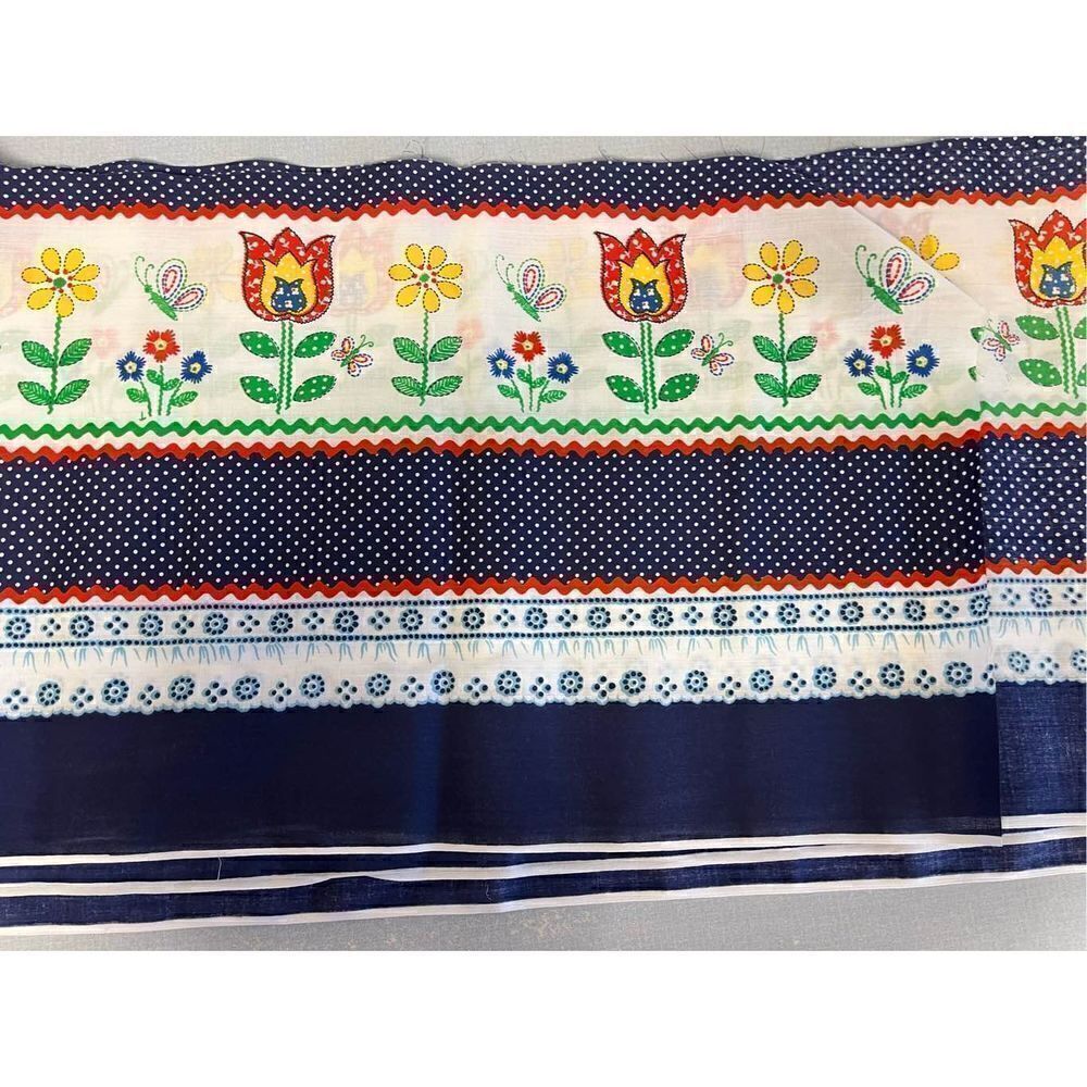 Retro tulip fabric 6 pieces